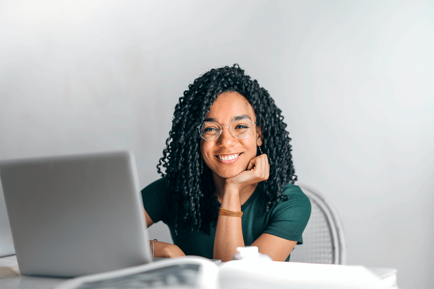 Girl with glasses